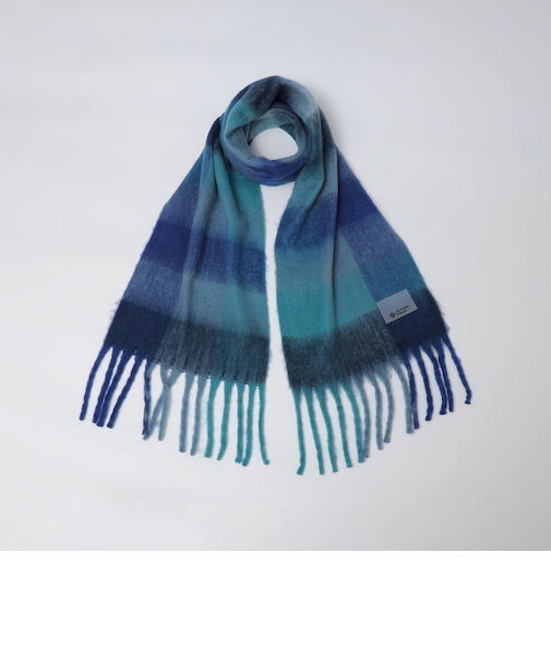 City Ambient Products: シャギー チェック ボリューム マフラー