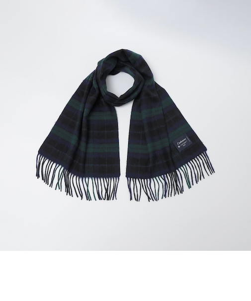 SHIPS: 50th ANNIV カシミヤ タータンチェック マフラー