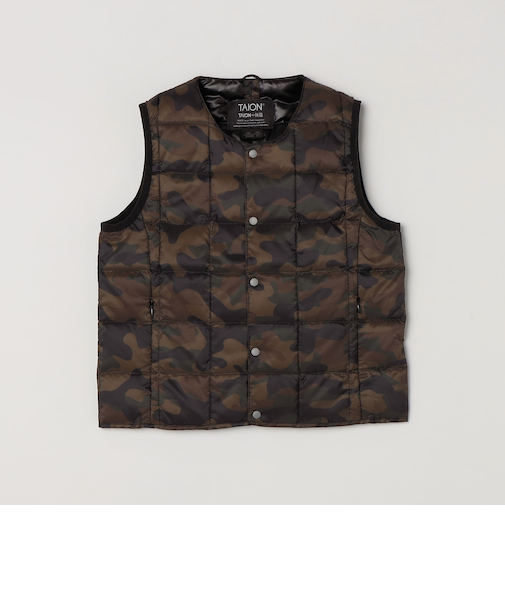 TAION:〈手洗い可能〉クルーネック インナー ダウン ベスト <KIDS>