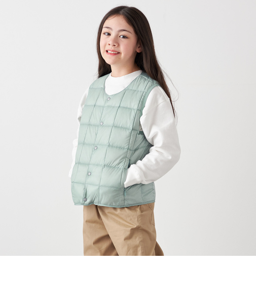 TAION:〈手洗い可能〉クルーネック インナー ダウン ベスト <KIDS>