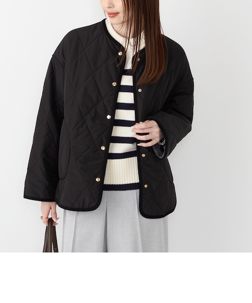 SHIPS Colors:リバーシブル キルティング コート