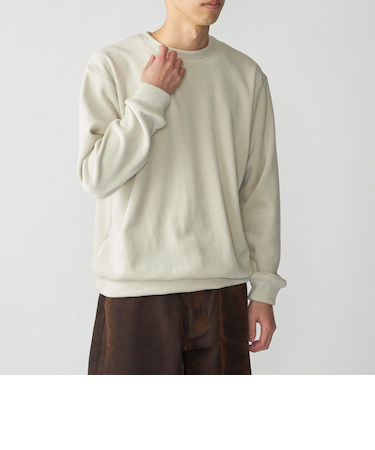 SHIPS: 〈手洗い可能〉ライト トリコット コーデュロイ クルーネック