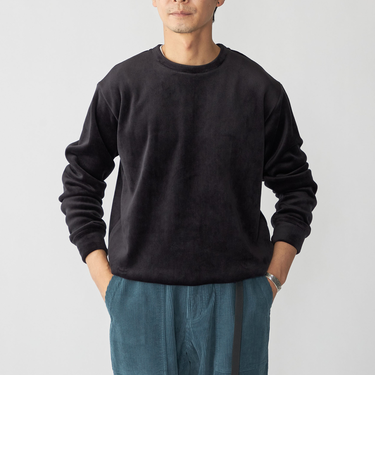 SHIPS: 〈手洗い可能〉ライト トリコット コーデュロイ クルーネック