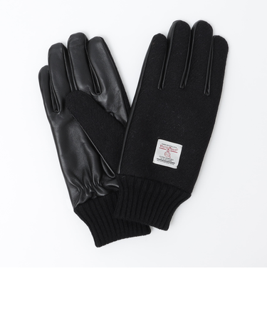 SHIPS:〈タッチパネル対応〉HARRIS TWEED レザー コンビ グローブ