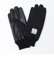 SHIPS:〈タッチパネル対応〉HARRIS TWEED レザー コンビ グローブ