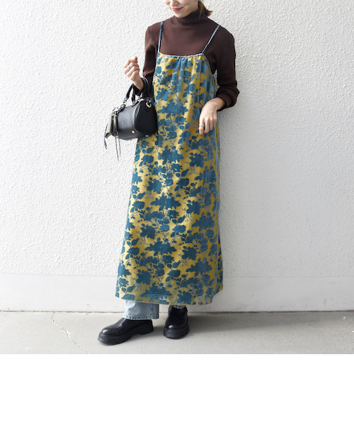 Nell:〈手洗い可能〉バンドカラーダブルポケットワンピース｜シップス