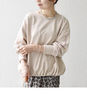 《予約》SHIPS any:〈洗濯機可能〉裏毛 バイカラー ドロスト ルーズ スウェット プルオーバー