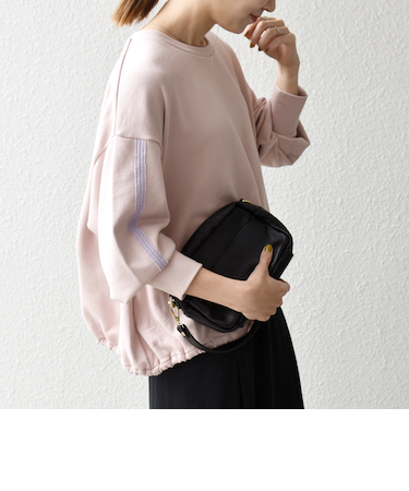 《予約》SHIPS any:〈洗濯機可能〉裏毛 バイカラー ドロスト ルーズ スウェット プルオーバー