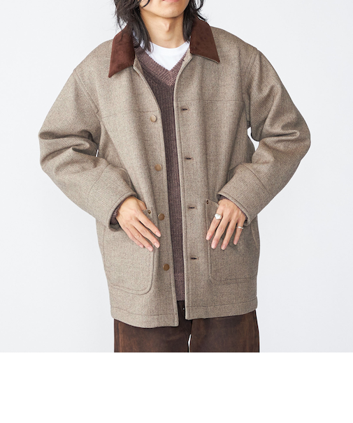 SHIPS: ウール ボンディング カバーオール