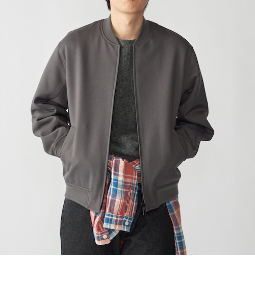 SHIPS: スーパー160'S メリノウール メルトン バーシティジャケット
