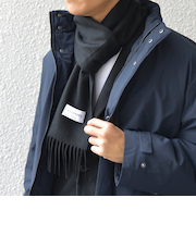 SHIPS any: カシミヤ ソリッド マフラー 25AW