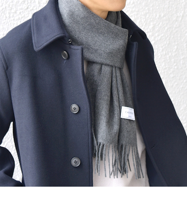 SHIPS any: カシミヤ ソリッド マフラー 25AW