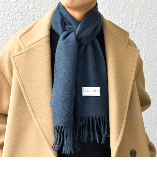 SHIPS any: カシミヤ ソリッド マフラー 25AW