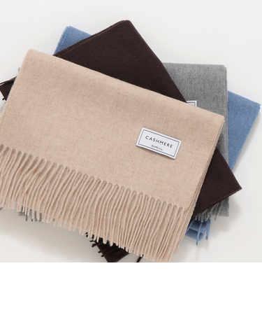 SHIPS any: カシミヤ ソリッド マフラー 25AW