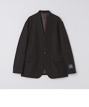 《予約》SHIPS Colors:T/W ツイード ノーカラー ジャケット(セットアップ対応可能)◆