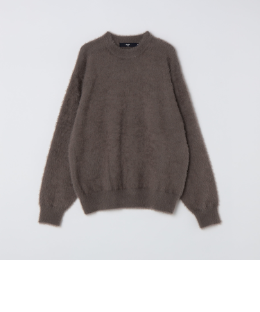 SHIPS Colors:〈手洗い可能〉シャギー クルーネック ニット