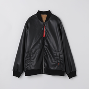 SHIPS Colors:合成皮革 ボア ボマー ジャケット