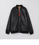 SHIPS Colors:合成皮革 ボア ボマー ジャケット