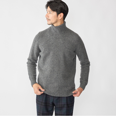 Drumohr: ウール シャギードッグ タートルネック ニット