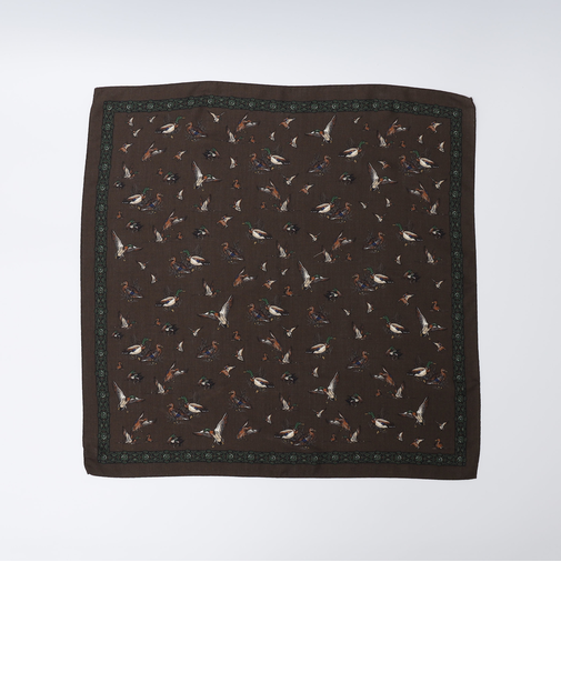 Vincenzo Miozza: バード プリント スカーフ