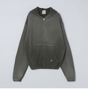 ROA: BEE SUN FADED WAFFLE ZIP UP HOODIE