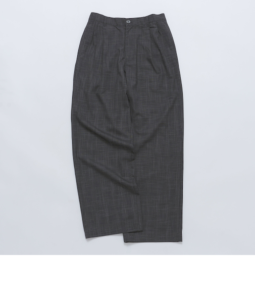 City Ambient Products: チェック＆ストライプ 2タック ワイド スラックス