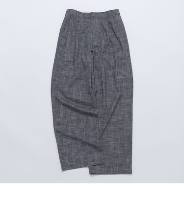 City Ambient Products: チェック&ストライプ 2タック ワイド スラックス