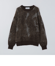 City Ambient Products: シャギー ジャカード クルーネック ニット