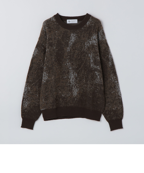 City Ambient Products: シャギー ジャカード クルーネック ニット