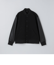 SHIPS Colors:ウール ミックス スタジアム ブルゾン ブラック