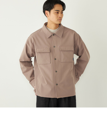 SHIPS Colors:〈洗濯機可能〉バックフリース ストレッチ ボックス シャツ◇