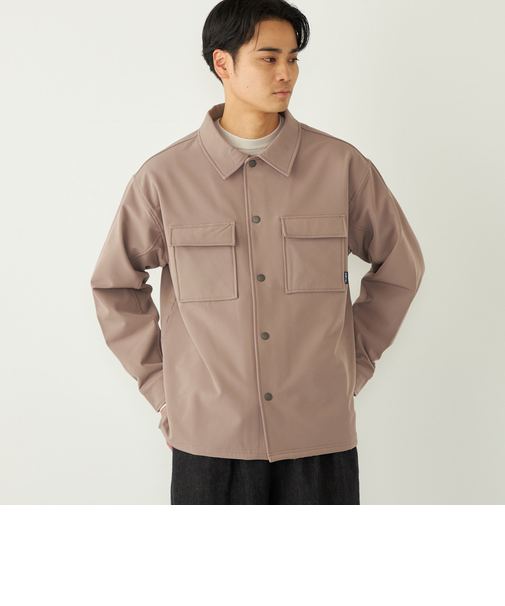 SHIPS Colors:〈洗濯機可能〉バックフリース ストレッチ ボックス シャツ◇