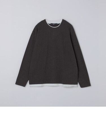 SHIPS Colors:サカリバ フェイクレイヤード ロンT