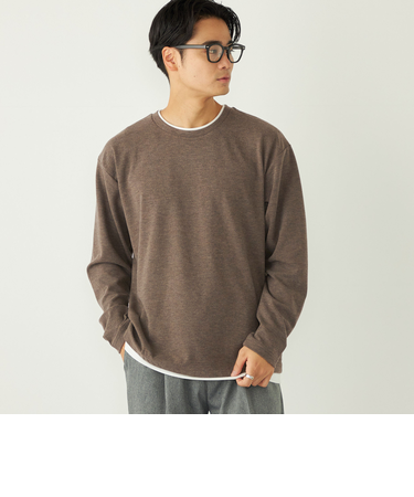 SHIPS Colors:サカリバ フェイクレイヤード ロンT