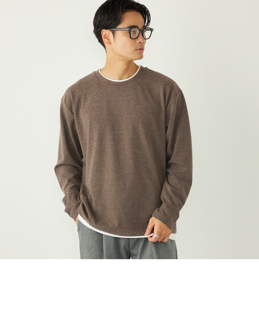 SHIPS Colors:サカリバ フェイクレイヤード ロンT