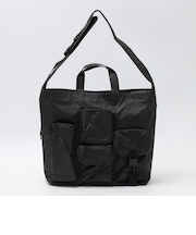 BAICYCLON by bagjack: MULTI POCKET 2WAY TOTE BAG MEDIUM (BLACK2)