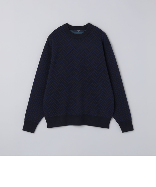 SHIPS Colors:〈手洗い可能〉Wフェイス ジャカード ニット