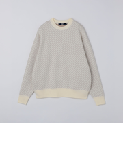 SHIPS Colors:〈手洗い可能〉Wフェイス ジャカード ニット