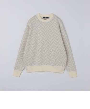 SHIPS Colors:〈手洗い可能〉Wフェイス ジャカード ニット