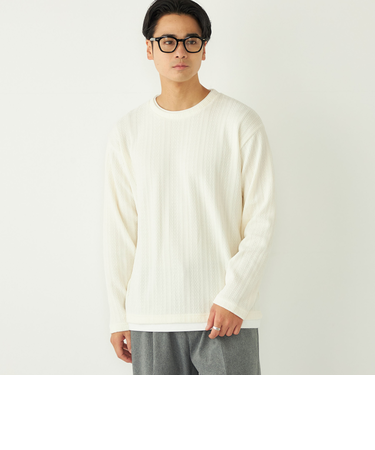 SHIPS Colors:モール フェイクレイヤード ロンT