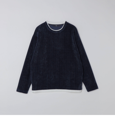 SHIPS Colors:モール フェイクレイヤード ロンT