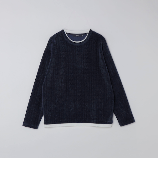 SHIPS Colors:モール フェイクレイヤード ロンT