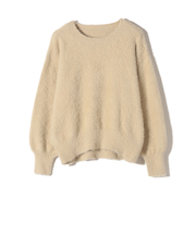 SHIPS Colors:〈手洗い可能〉シャギー クルーネック ニット