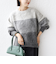 《予約》【WEB限定】〈手洗い可能〉モヘヤ混 グラデーション ニット プルオーバー
