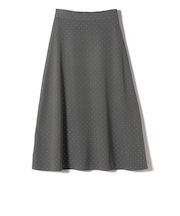SHIPS Colors:〈手洗い可能〉グリッタードット フレアスカート