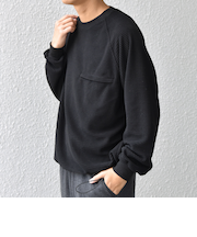 SHIPS any:〈洗濯機可能〉グリッド フリース スピンドル ポケット プルオーバー◇