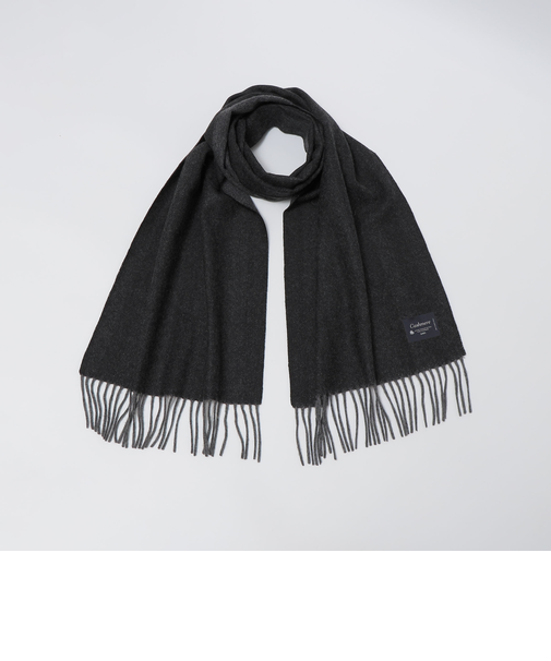 SHIPS: カシミヤ ヘリンボーン リバーシブル マフラー