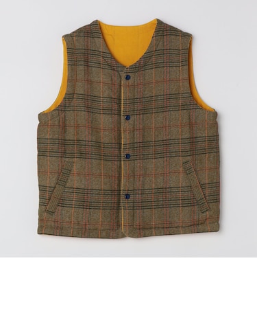 ORIGINAL MADRAS TRADING COMPANY: REVERSIBLE FLECKED WEAVE VEST