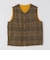 ORIGINAL MADRAS TRADING COMPANY: REVERSIBLE FLECKED WEAVE VEST