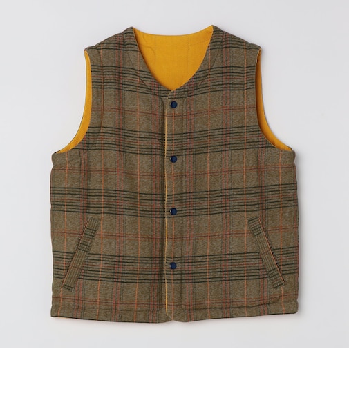 ORIGINAL MADRAS TRADING COMPANY: REVERSIBLE FLECKED WEAVE VEST